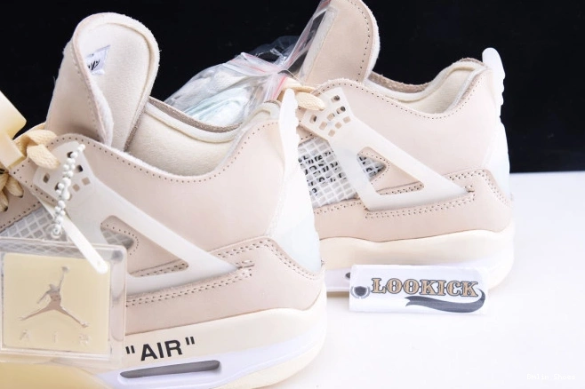 Bmlin Shoes x Off-White CV9388-100 4 Air Jordan Sail 0702